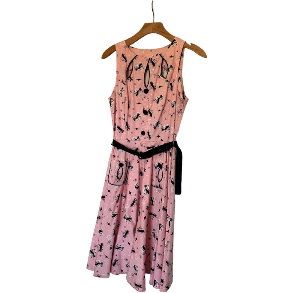 Voodoo Vixen Retro Pin-Up Pink Dress – Size M